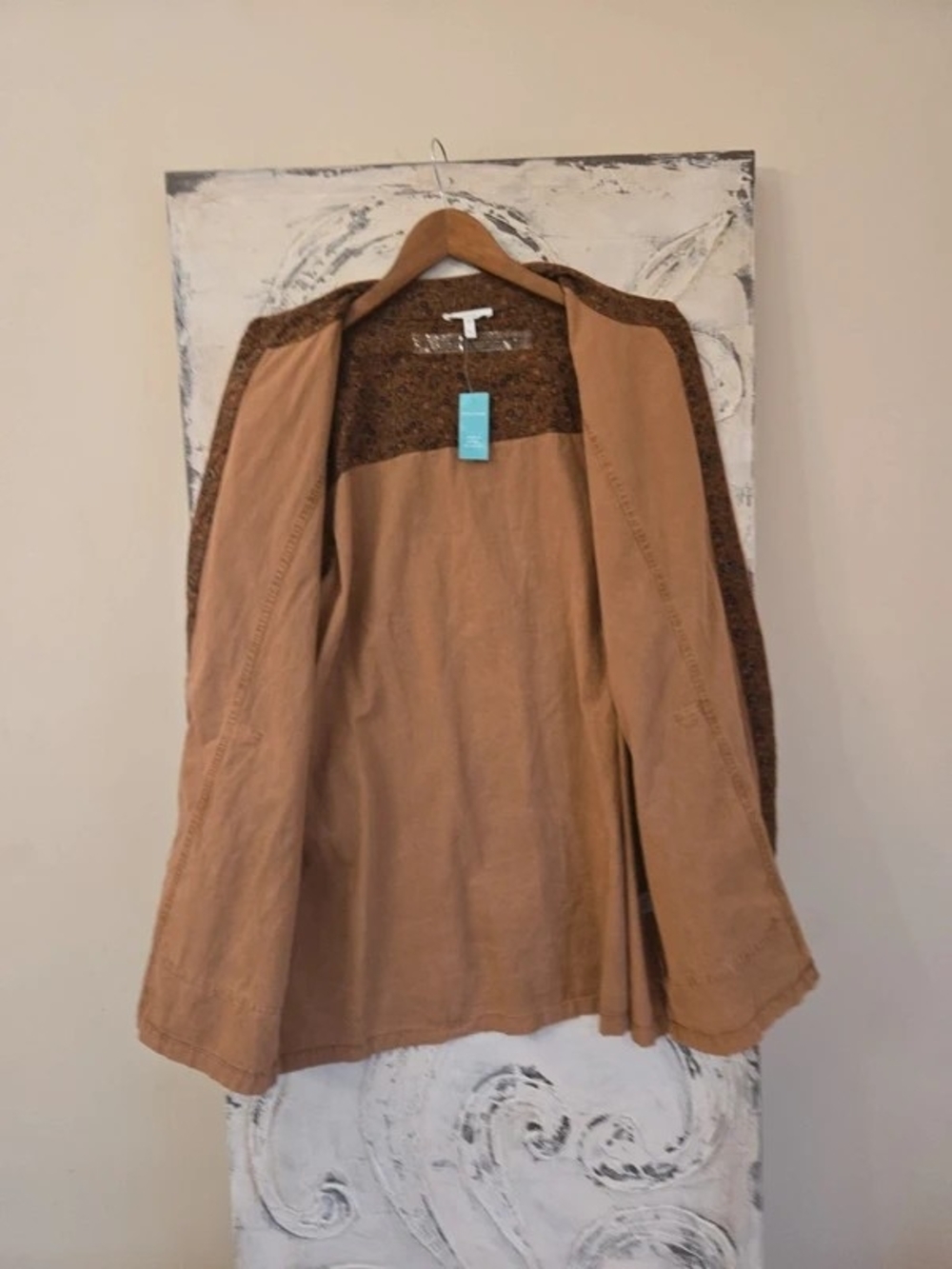 Maurices Camel Utility Button-Front Jacket - Picture 2 of 5